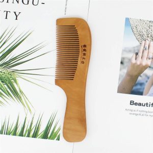 شانه چوبی دسته دار