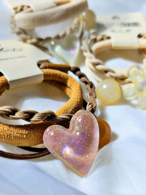 پک ۳ تایی کش مو گلی قلبی