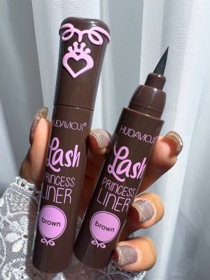 خط چشم پرنسسی هدی موجی رنگ قهوه ای