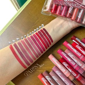 رژ کیفی ۱۲تایی مایع هدی موجی