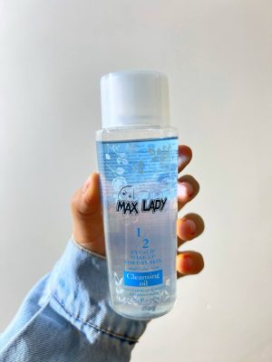 پاک کننده صورت (تونر) دو فاز مکس لیدی رنگ آبی