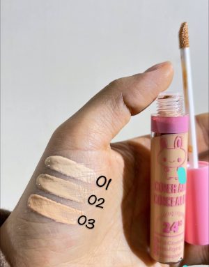 کانسیلر مایع و فول کاور خرگوشی 01