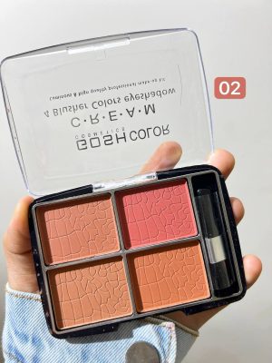 پالت رژگونه چهار رنگ‌گاش شماره 02