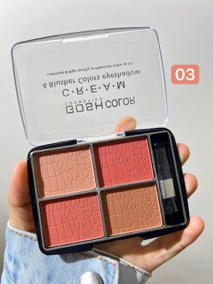 پالت رژگونه چهار رنگ‌گاش شماره 03