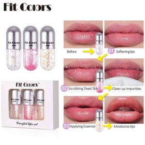 لیپ اویل۳عددی برند فیت کالر سفید