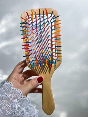 برس بامبو رنگی سایز بزرگ