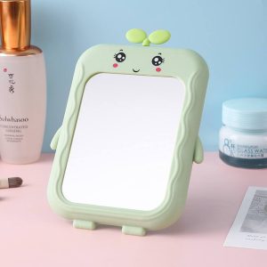 آینه رومیزی فانتزی مستطیلی رنگ سبز