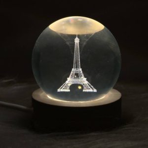 گوی شیشه ای 3D طرح برج ایفل